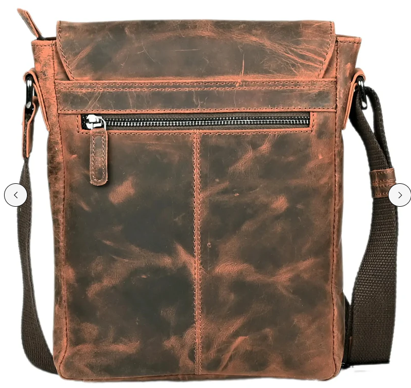 S&S London S-523-Leather Mini Messenger