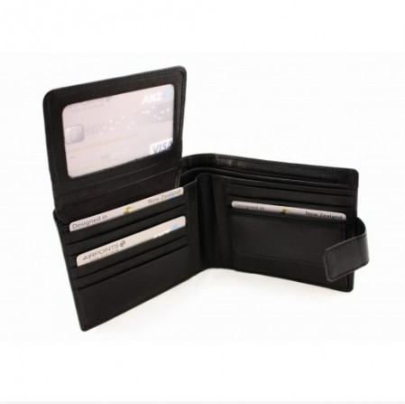 Baron 7286 Black Leather Wallet