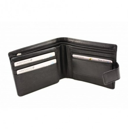 Baron 7286 Black Leather Wallet