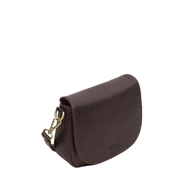Embossed Heritage Collection Leather Crossbody Bag