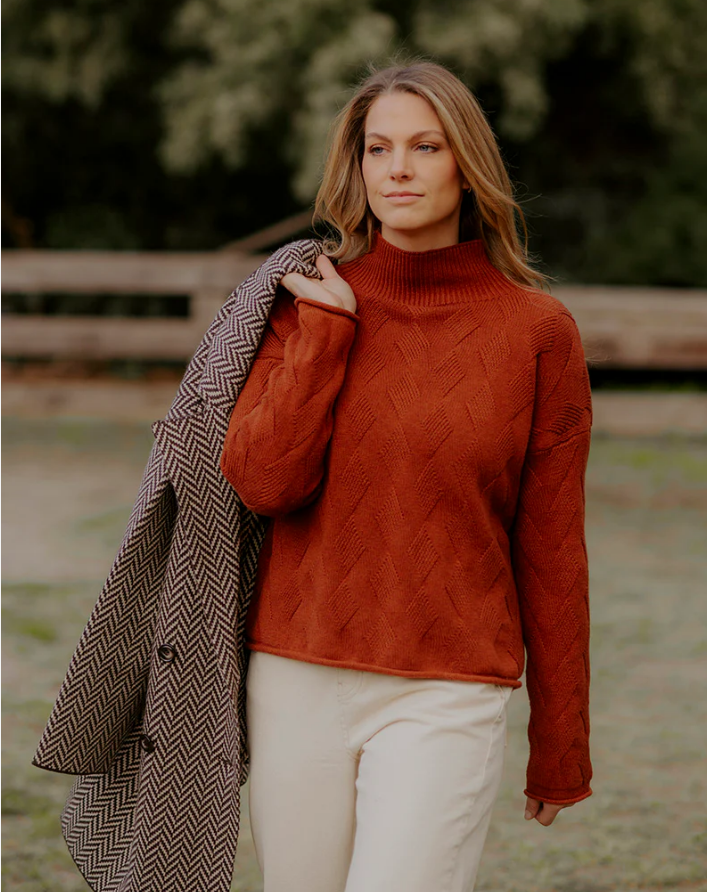 Fields - Chevron Cable Pullover