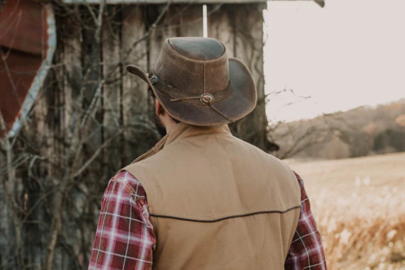 Ridge Leather Hat