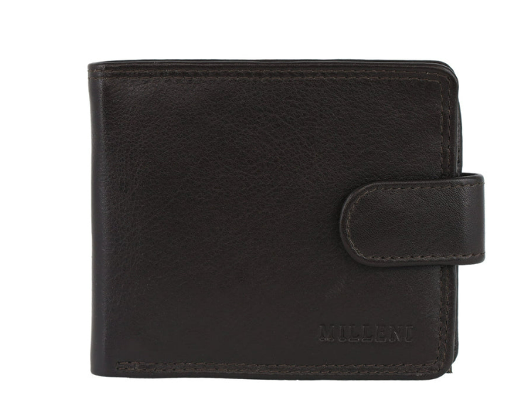 Milleni Men's Leather Tab Wallet