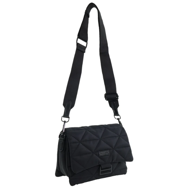Ladies Nylon Textured Crossbody Bag