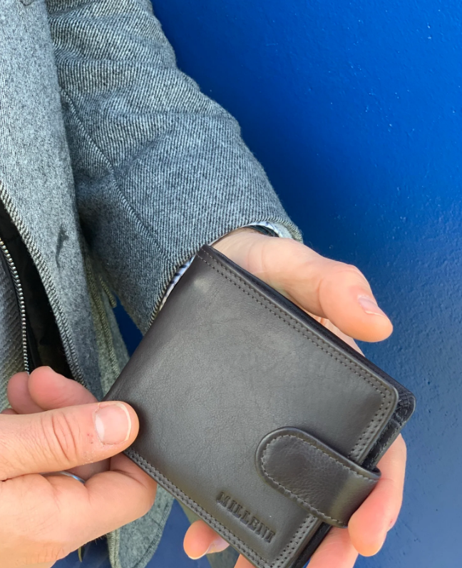 Men's Milleni Leather Tab Wallet