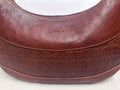 Embossed Heritage Collection Leather Shoulder Bag