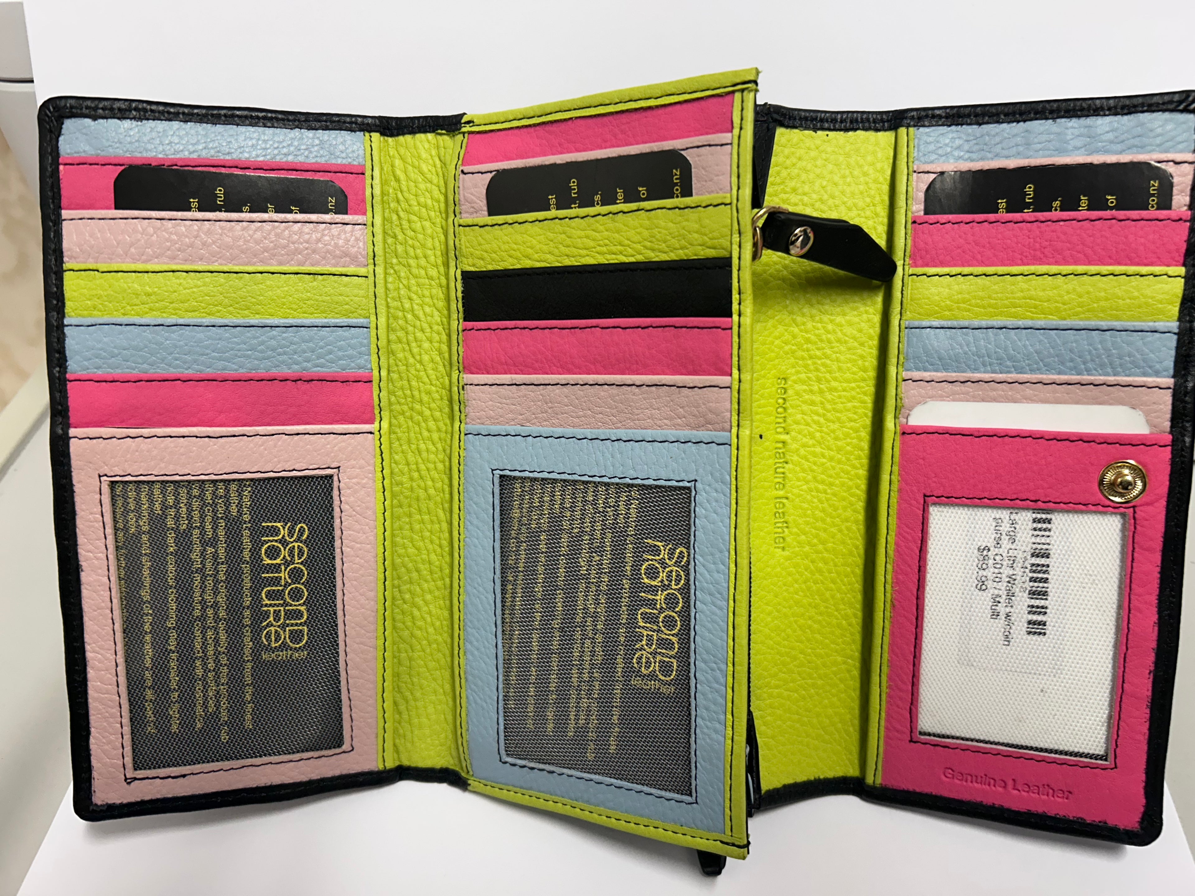 Second Nature Large Leather Wallet C010