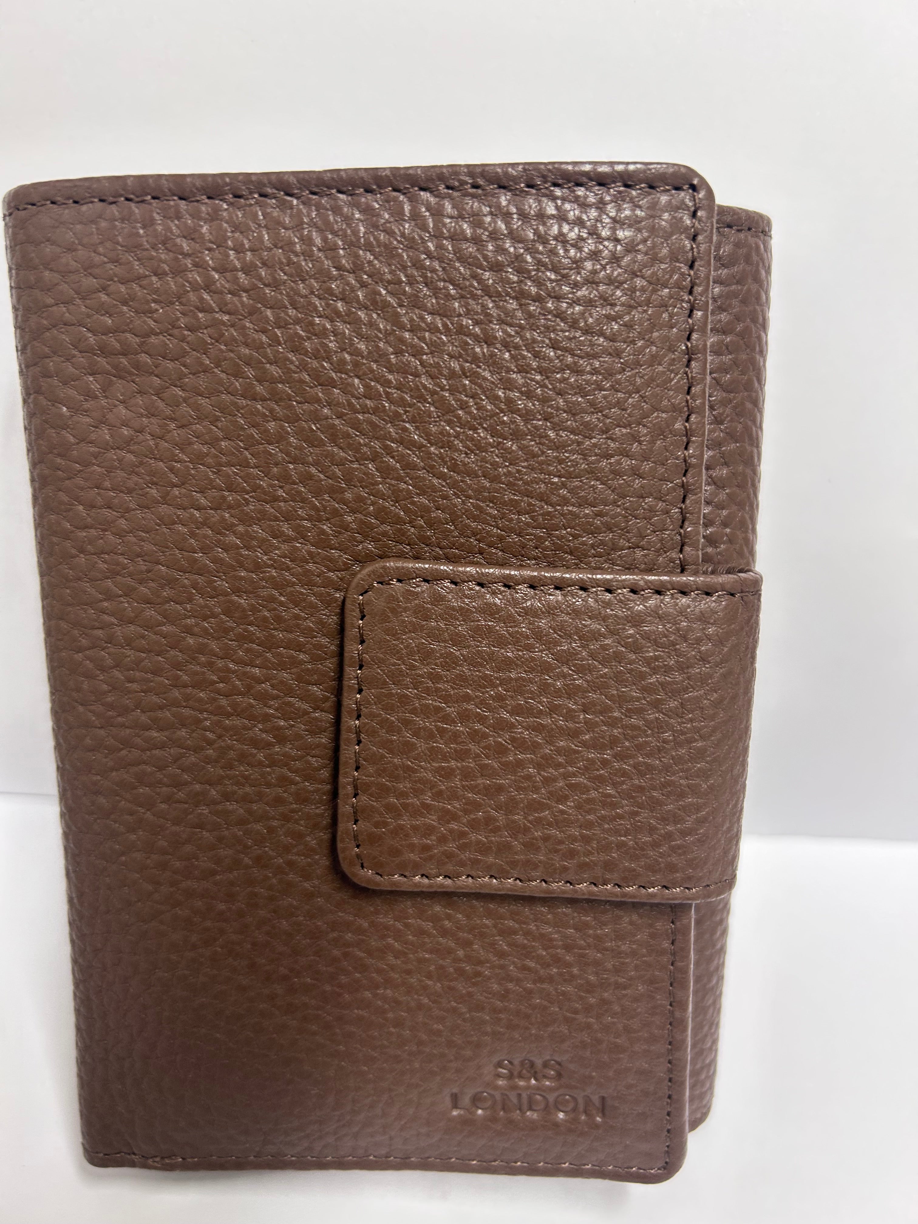 S&S London Women's Leather double fold Wallet