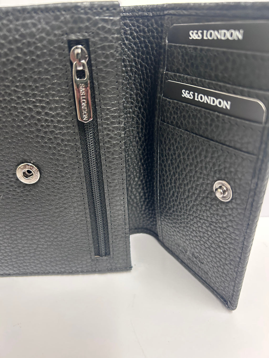 S&S London Women's Leather double fold Wallet
