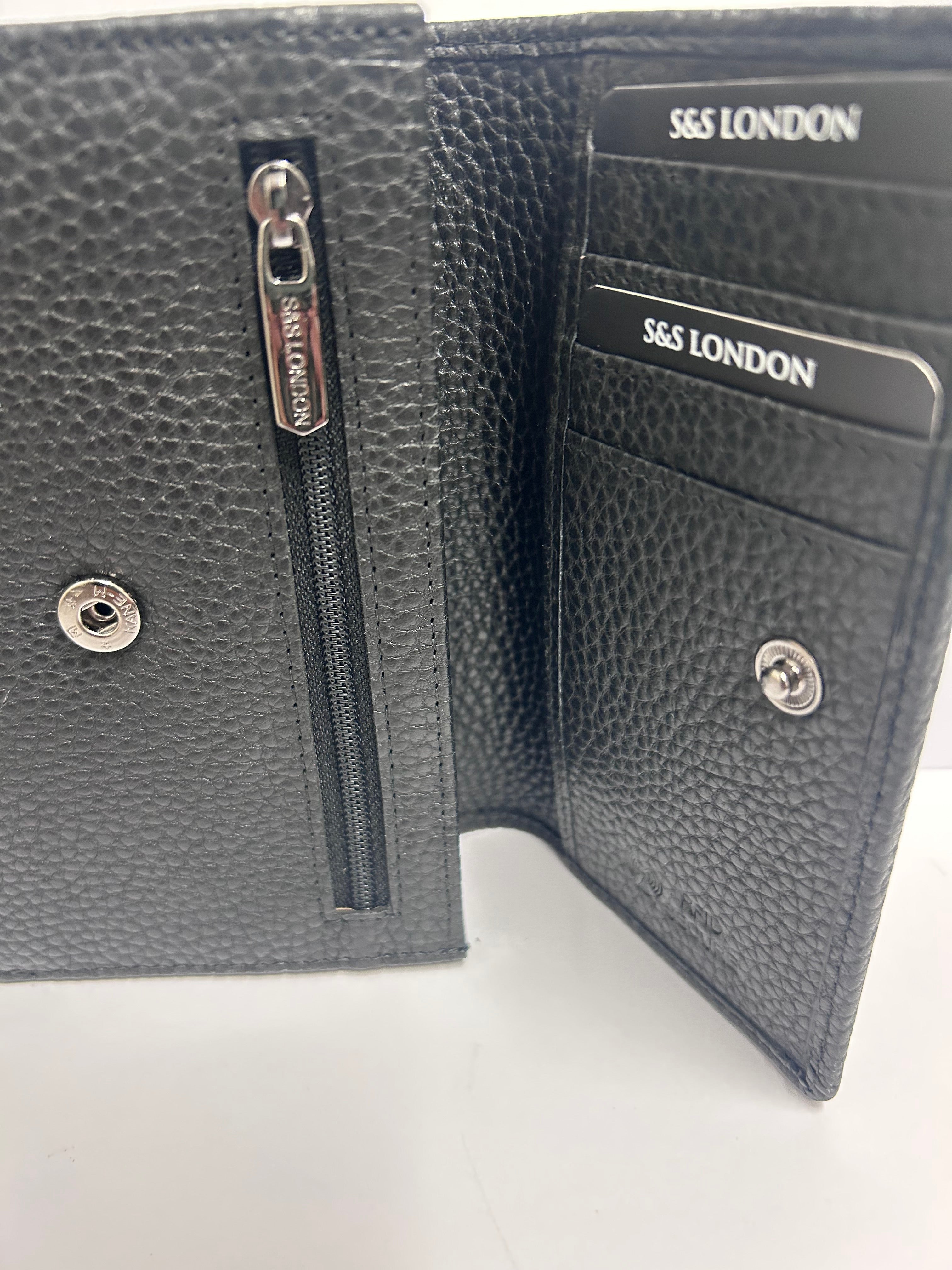 S&S London Women's Leather double fold Wallet